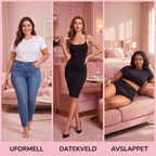 🔥 50% RABATT 💗 Truser med Høy Midje & Magekontroll – Sømløs, Elastisk & Komfortabel Hele Dagen