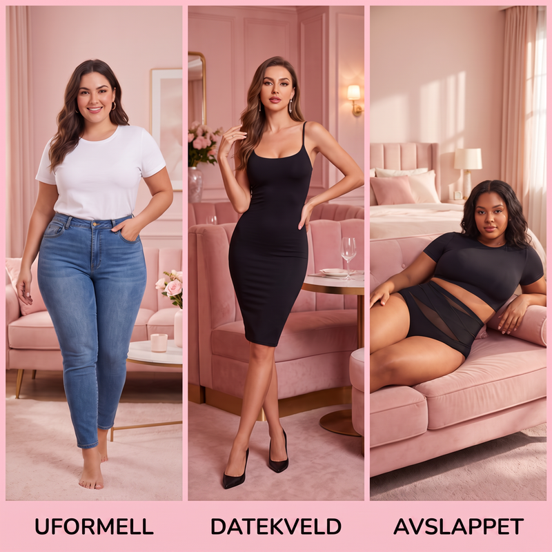 🔥 50% RABATT 💗 Truser med Høy Midje & Magekontroll – Sømløs, Elastisk & Komfortabel Hele Dagen