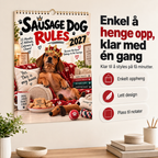 🔥 50 % RABATT 🐶 2027 Dachs-Bordkalender – 12 Måneder med Søte Motiver