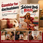 🔥 50 % RABATT 🐶 2027 Dachs-Bordkalender – 12 Måneder med Søte Motiver