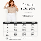 🔥 60% RABAT👖Damebukse med Høyt Liv & Stretch – Smal Passform med 3-Knappsdetalj