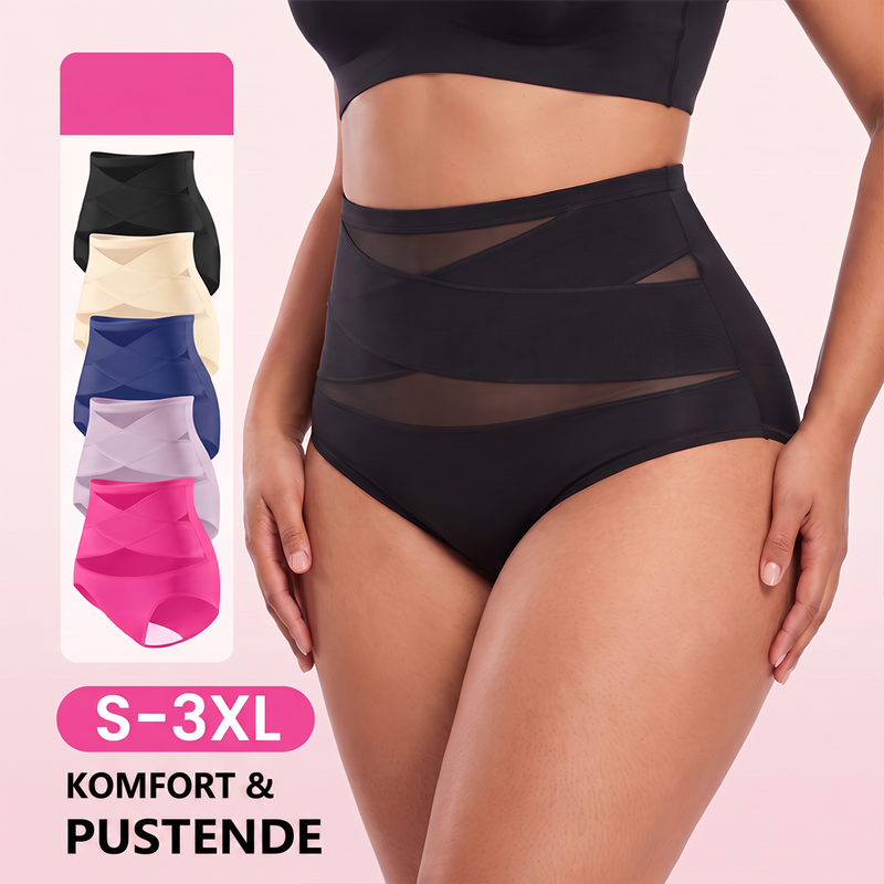 🔥 50% RABATT 💗 Truser med Høy Midje & Magekontroll – Sømløs, Elastisk & Komfortabel Hele Dagen