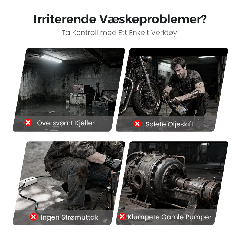 🔥Siste dag med 48 % rabatt på begrenset tid!🔥Høyeffekts olje- og vannpumpesett