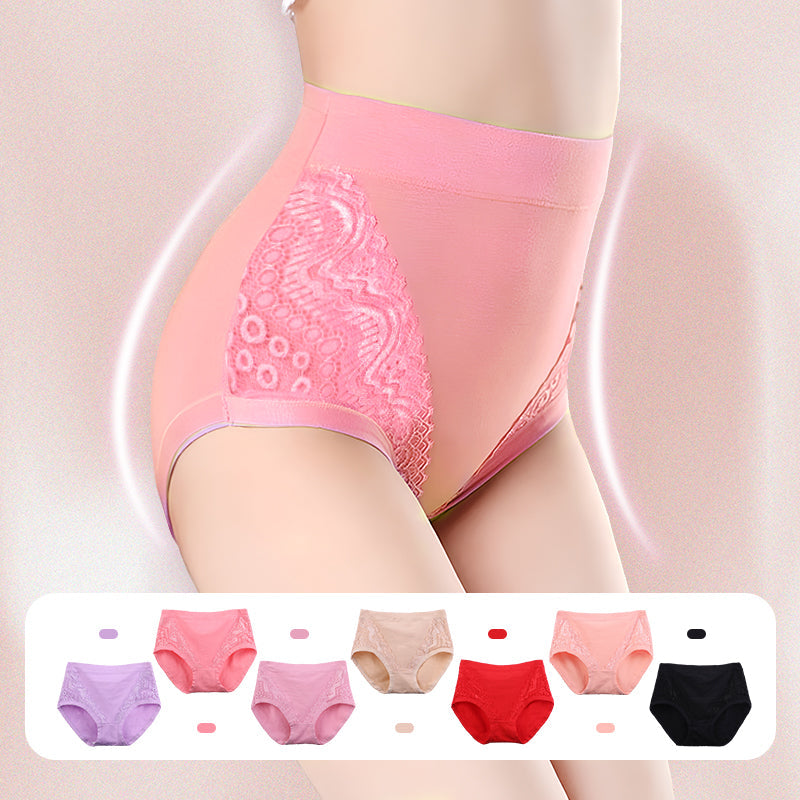 🔥 50% RABATT 💝 Plus Size Høytlivstruser i Myk Bomull – Lekkasjesikkert Beskyttelse & Maksimal Komfort hele Dagen! 🩷