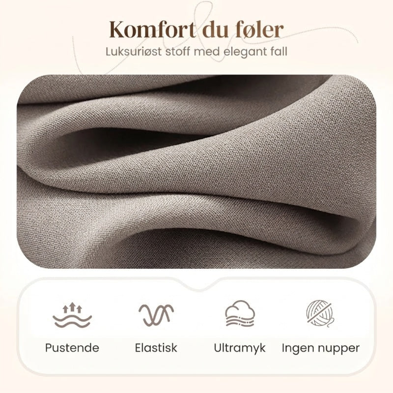 🔥 50% RABATT | Elegant 3-delt sett med lang cardigan, topp & vide bukser