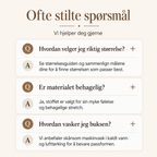 🔥 60% RABAT👖Damebukse med Høyt Liv & Stretch – Smal Passform med 3-Knappsdetalj