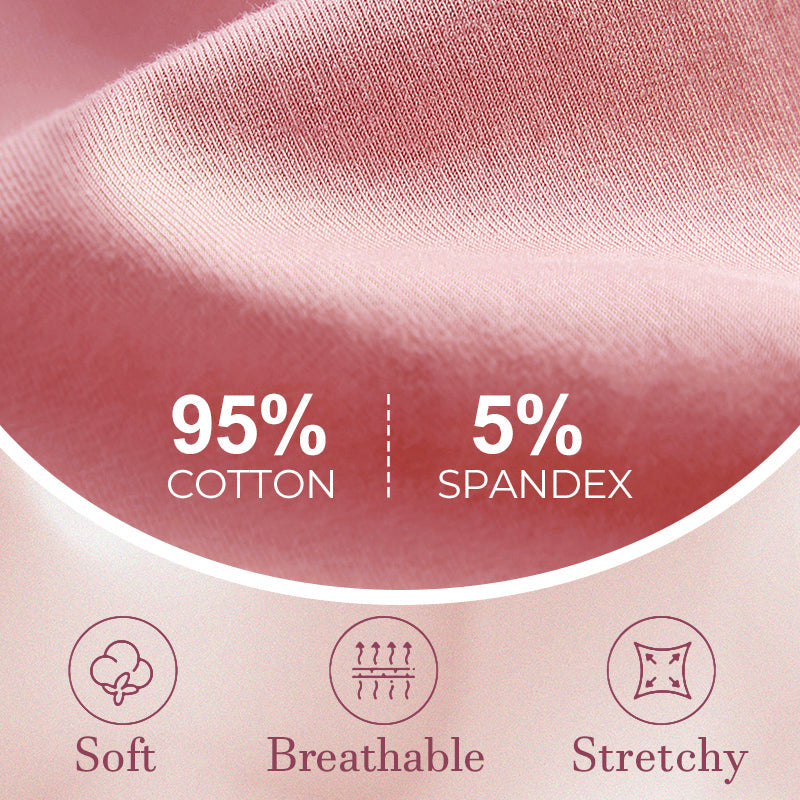 🔥 50% RABATT 💝 Plus Size Høytlivstruser i Myk Bomull – Lekkasjesikkert Beskyttelse & Maksimal Komfort hele Dagen! 🩷