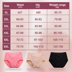 🔥 50% RABATT 💝 Plus Size Høytlivstruser i Myk Bomull – Lekkasjesikkert Beskyttelse & Maksimal Komfort hele Dagen! 🩷