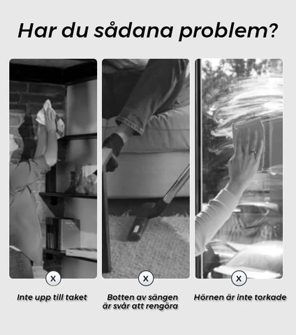 360° roterbar justerbar rengjøringsmoppe