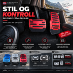 🚗 🔥 50% RABATT | Sklisikkert pedalsett til bil – sporty design & bedre grep