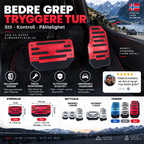 🚗 🔥 50% RABATT | Sklisikkert pedalsett til bil – sporty design & bedre grep