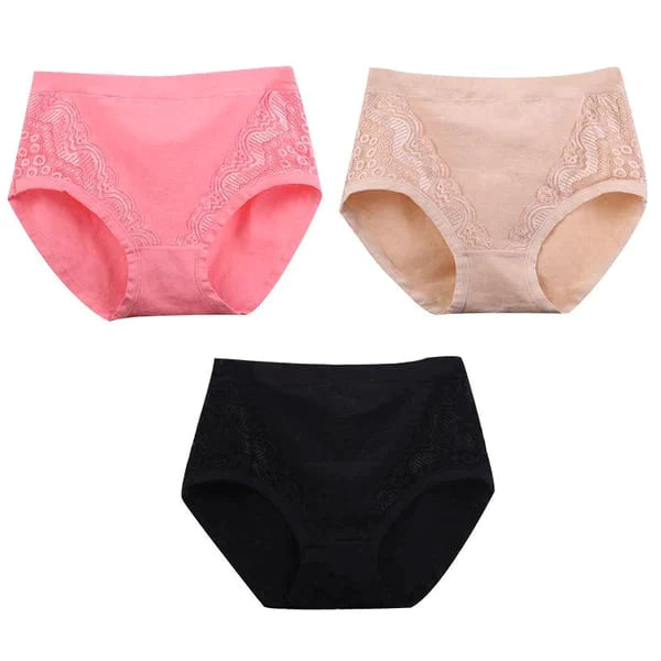 🔥 50% RABATT 💝 Plus Size Høytlivstruser i Myk Bomull – Lekkasjesikkert Beskyttelse & Maksimal Komfort hele Dagen! 🩷