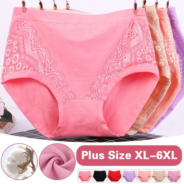 🔥 50% RABATT 💝 Plus Size Høytlivstruser i Myk Bomull – Lekkasjesikkert Beskyttelse & Maksimal Komfort hele Dagen! 🩷