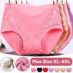 🔥 50% RABATT 💝 Plus Size Høytlivstruser i Myk Bomull – Lekkasjesikkert Beskyttelse & Maksimal Komfort hele Dagen! 🩷