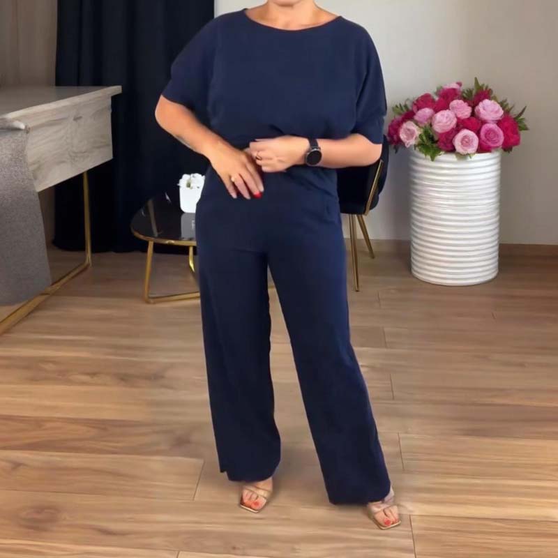 🔥 50% RABATT | Elegant 3-delt sett med lang cardigan, topp & vide bukser