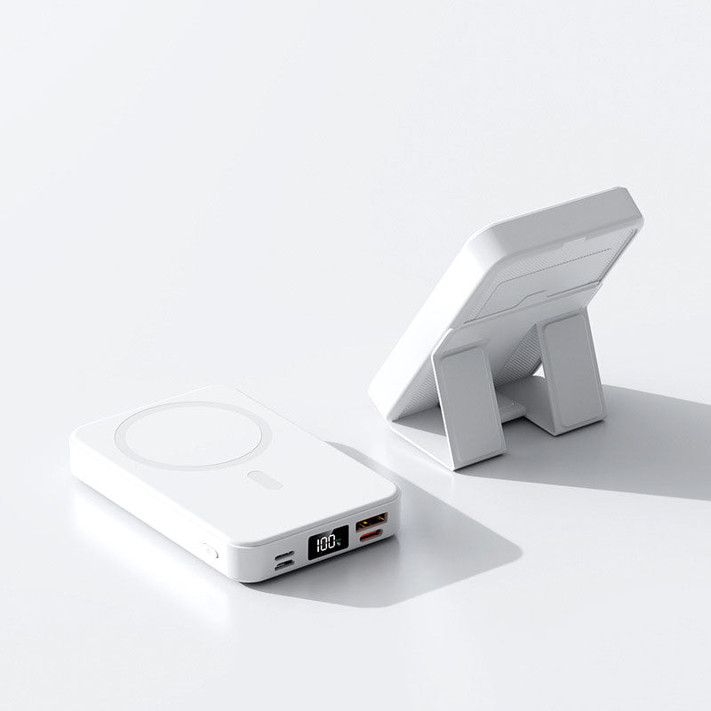 🎁 2026 NYHET – 50 % RABATT! 💥 22,5 W 10000 mAh Magnetisk trådløs powerbank med stativ