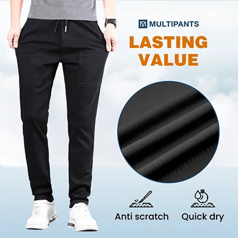 🔥HOT SALE 49 % RABATT🥰 MultiPants – Slitesterke cargobukser med mange lommer og høy elastisitet
