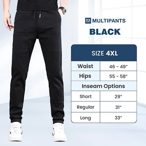 🔥HOT SALE 49 % RABATT🥰 MultiPants – Slitesterke cargobukser med mange lommer og høy elastisitet
