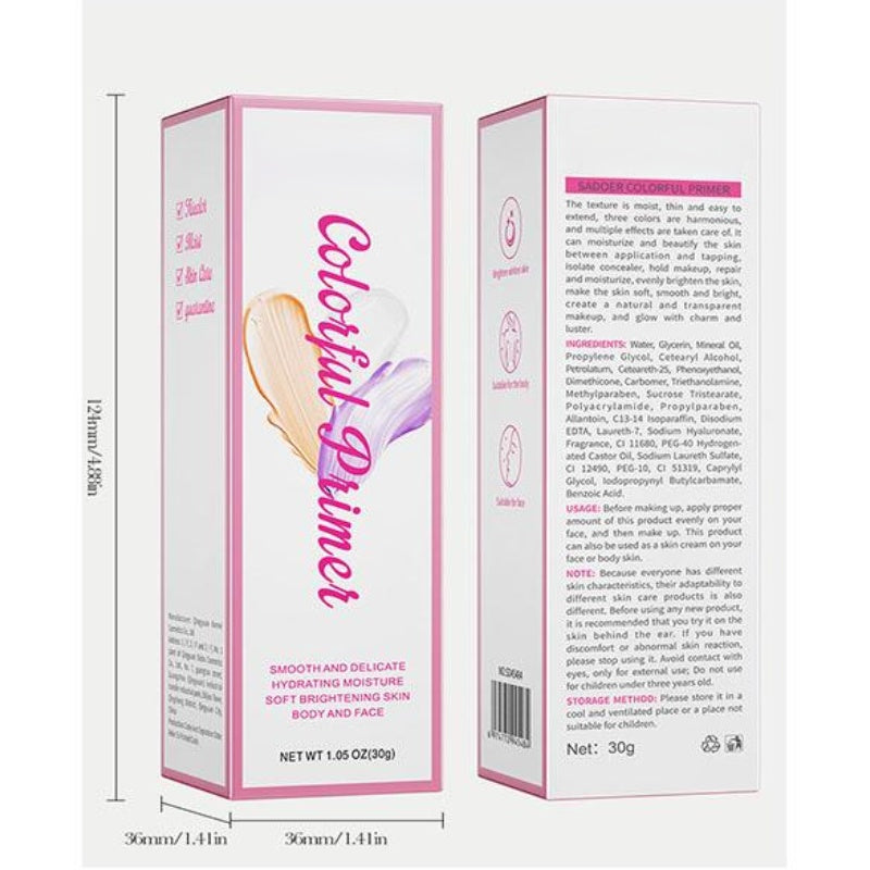 💗 50 % RABATT – 3-i-1 Primer for Ansiktet | Fukt, Jevnere Hudtone & En Glattere Makeupbase