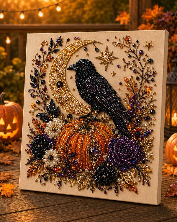 🎃 50 % RABATT ✨ Halloween Diamantmaling – Spøkelser, Hekser & Magiske 3D-motiver