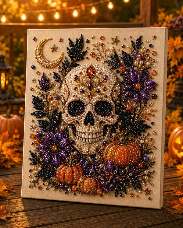 🎃 50 % RABATT ✨ Halloween Diamantmaling – Spøkelser, Hekser & Magiske 3D-motiver