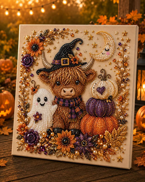 🎃 50 % RABATT ✨ Halloween Diamantmaling – Spøkelser, Hekser & Magiske 3D-motiver