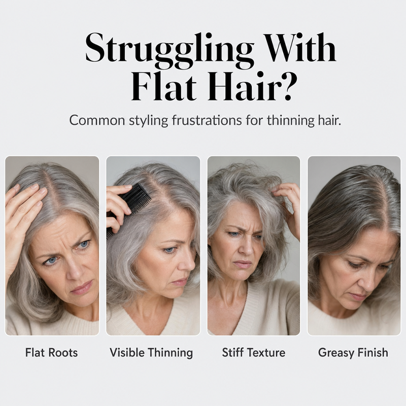 🎉 50% RABATT 💇 Volumgivende Hårspray med Ferskenduft – Naturlig Løft, Fleksibelt Hold & Lett Finish