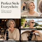 🎉 50% RABATT 💇 Volumgivende Hårspray med Ferskenduft – Naturlig Løft, Fleksibelt Hold & Lett Finish