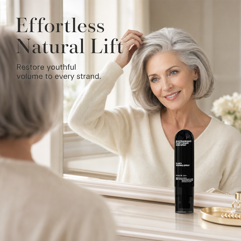 🎉 50% RABATT 💇 Volumgivende Hårspray med Ferskenduft – Naturlig Løft, Fleksibelt Hold & Lett Finish