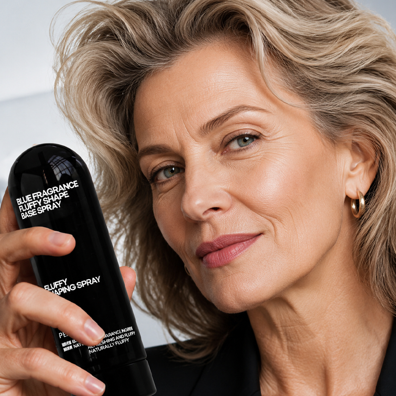 🎉 50% RABATT 💇 Volumgivende Hårspray med Ferskenduft – Naturlig Løft, Fleksibelt Hold & Lett Finish