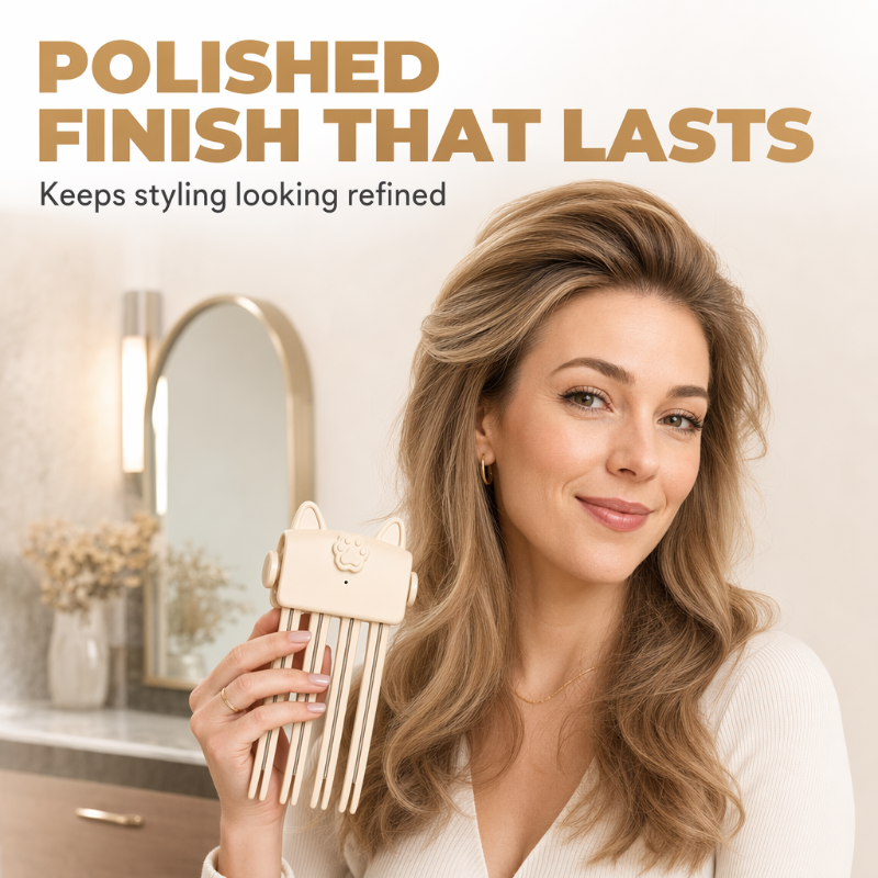 🎉 OVER 48 000 SOLGTE 🔥 OVER 50% RABATT 💇 Trådløs Oppvarmet Volumklemme – Raskt Rotløft for Fint & Flatt Hår
