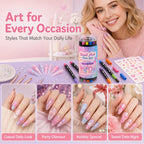 💅 50% RABATT – 24-fargers dobbeltsidige neglekunstpenner | Fin spiss og penseltupp for DIY-negledesign