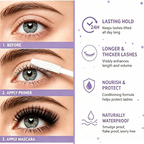 🔥 50% RABATT 👁️ Volumgivende Mascara Primer – 24T Hold, Smudge-Proof & Ekstra Lengde