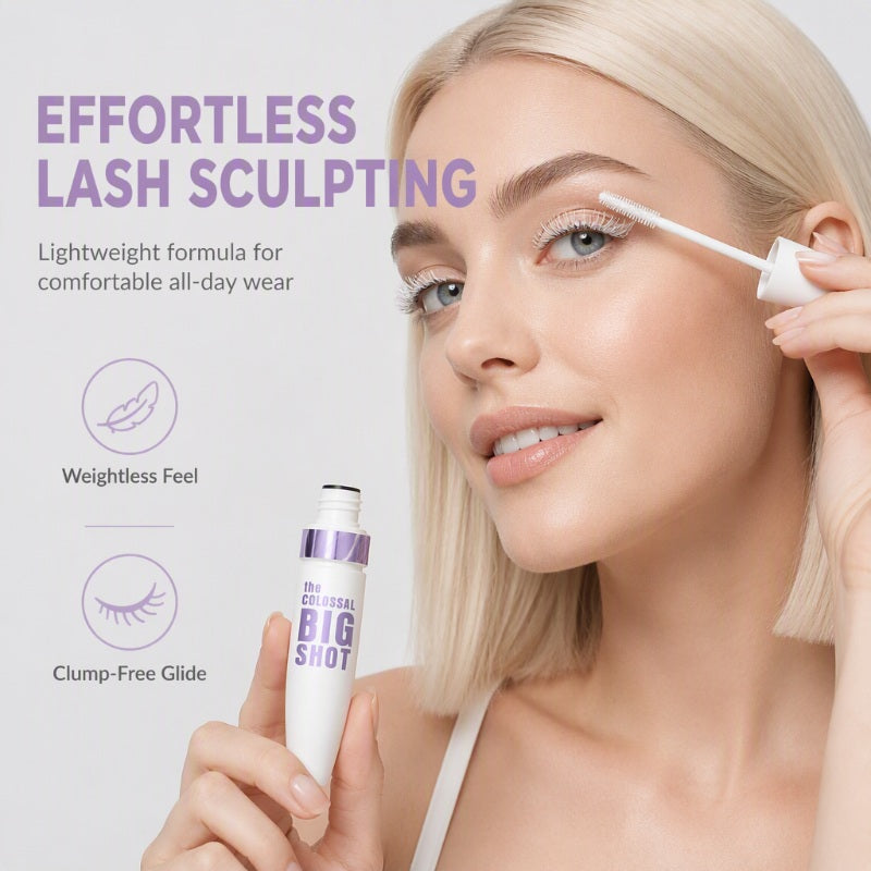 🔥 50% RABATT 👁️ Volumgivende Mascara Primer – 24T Hold, Smudge-Proof & Ekstra Lengde