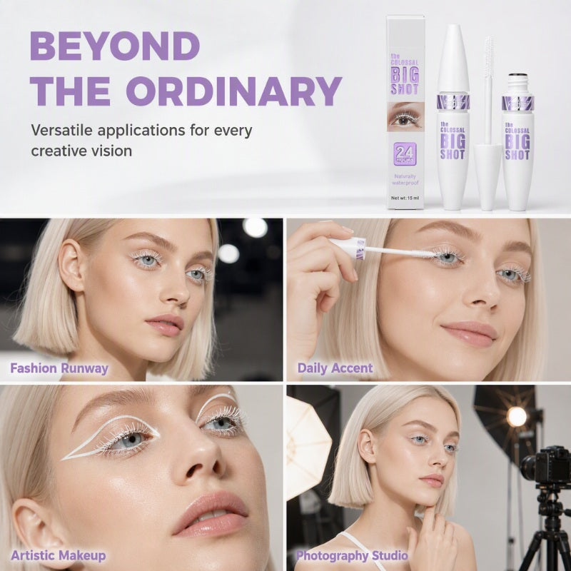 🔥 50% RABATT 👁️ Volumgivende Mascara Primer – 24T Hold, Smudge-Proof & Ekstra Lengde