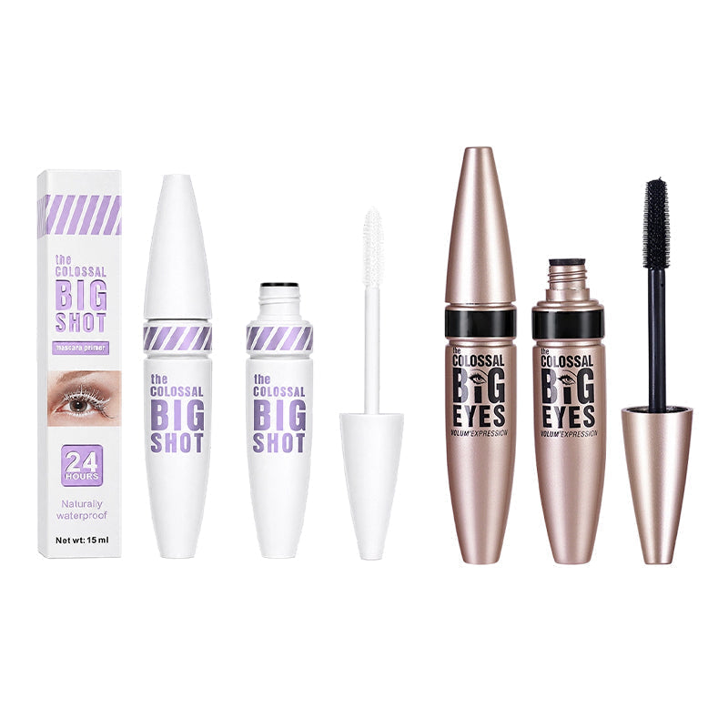 🔥 50% RABATT 👁️ Volumgivende Mascara Primer – 24T Hold, Smudge-Proof & Ekstra Lengde