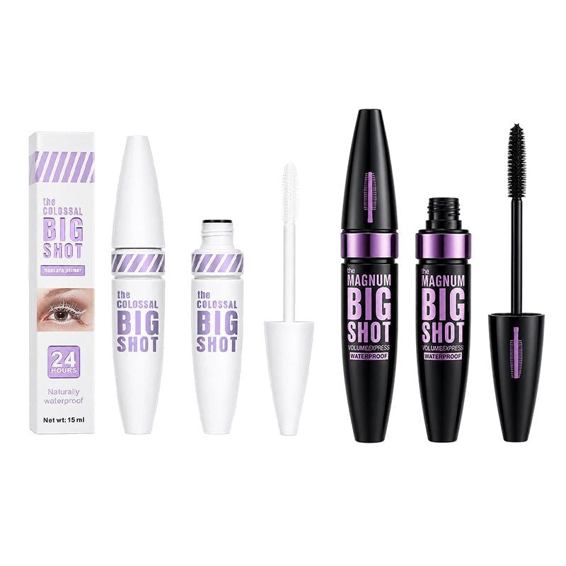 🔥 50% RABATT 👁️ Volumgivende Mascara Primer – 24T Hold, Smudge-Proof & Ekstra Lengde