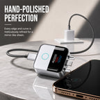🔥 50% RABATT 🔋 Smart USB-C Ladebeskytter med LED-display – Opptil 140W, Automatisk Frakobling & Temperaturkontroll