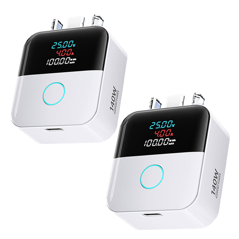 🔥 50% RABATT 🔋 Smart USB-C Ladebeskytter med LED-display – Opptil 140W, Automatisk Frakobling & Temperaturkontroll