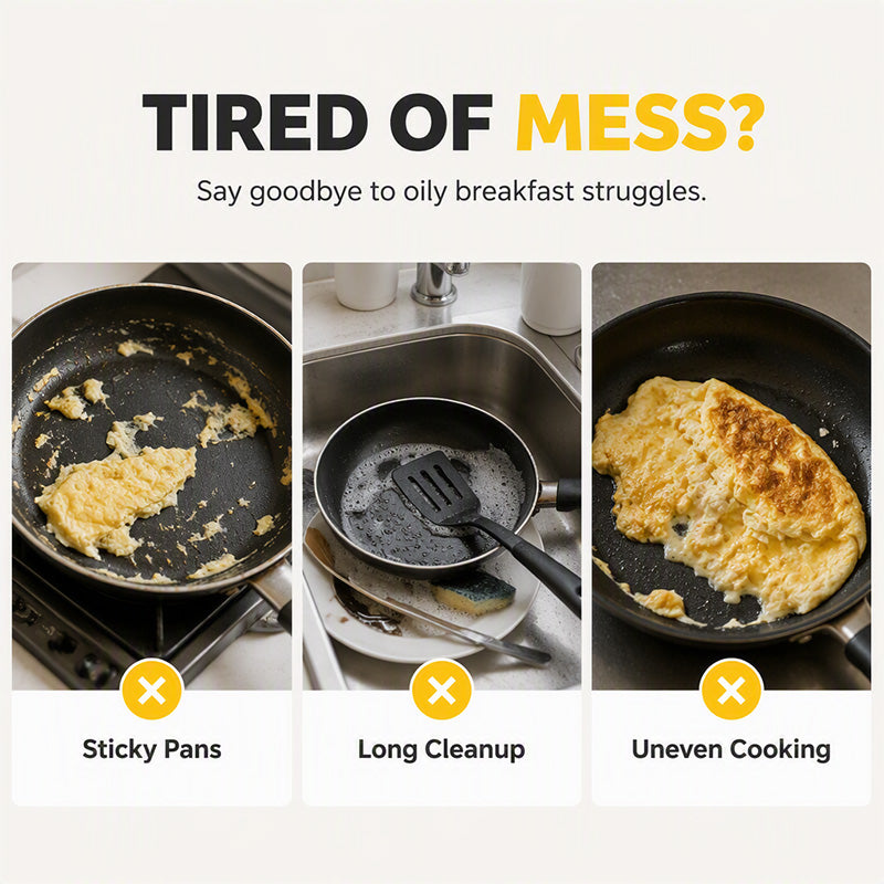 🔥 50% RABATT 🍳 2-i-1 Eggkoker til Mikrobølgeovn – Rask Frokost, Mindre Oppvask