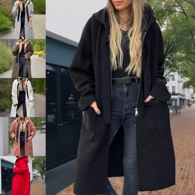 ❄️ VINTERTILBUD – 50% RABATT 🧥 Trendy Hettejakke til Dame – Varm, Myk & Praktisk med Glidelås og Lommer