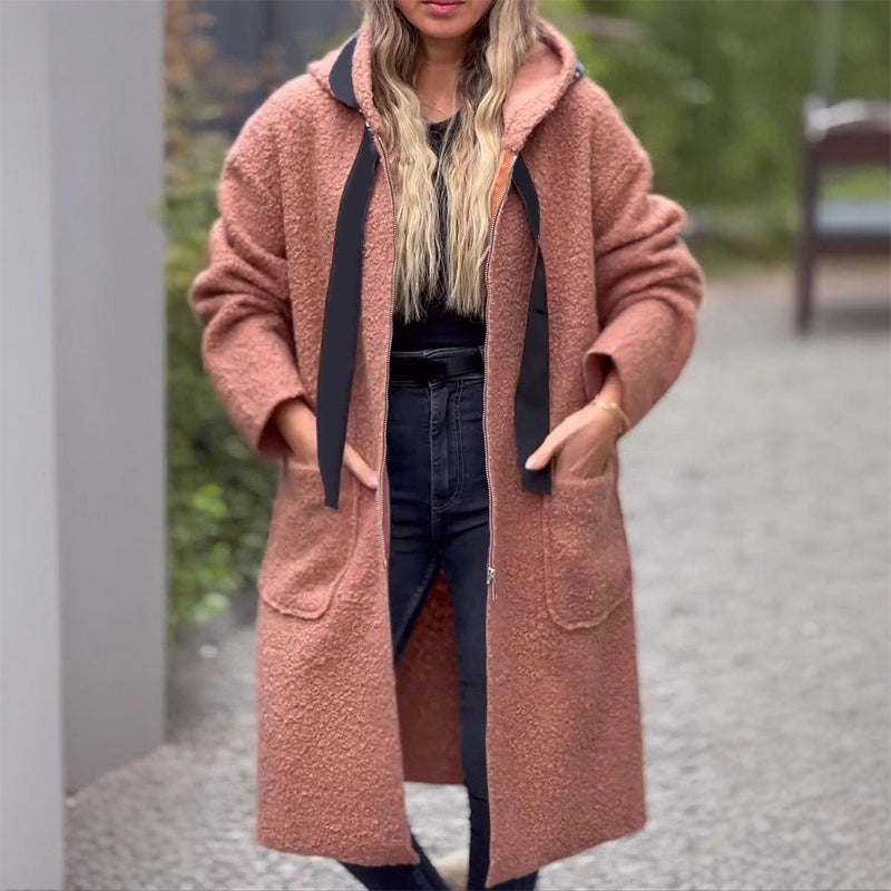 ❄️ VINTERTILBUD – 50% RABATT 🧥 Trendy Hettejakke til Dame – Varm, Myk & Praktisk med Glidelås og Lommer