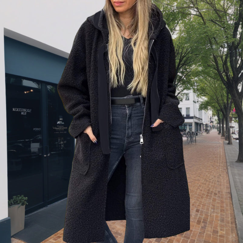 ❄️ VINTERTILBUD – 50% RABATT 🧥 Trendy Hettejakke til Dame – Varm, Myk & Praktisk med Glidelås og Lommer