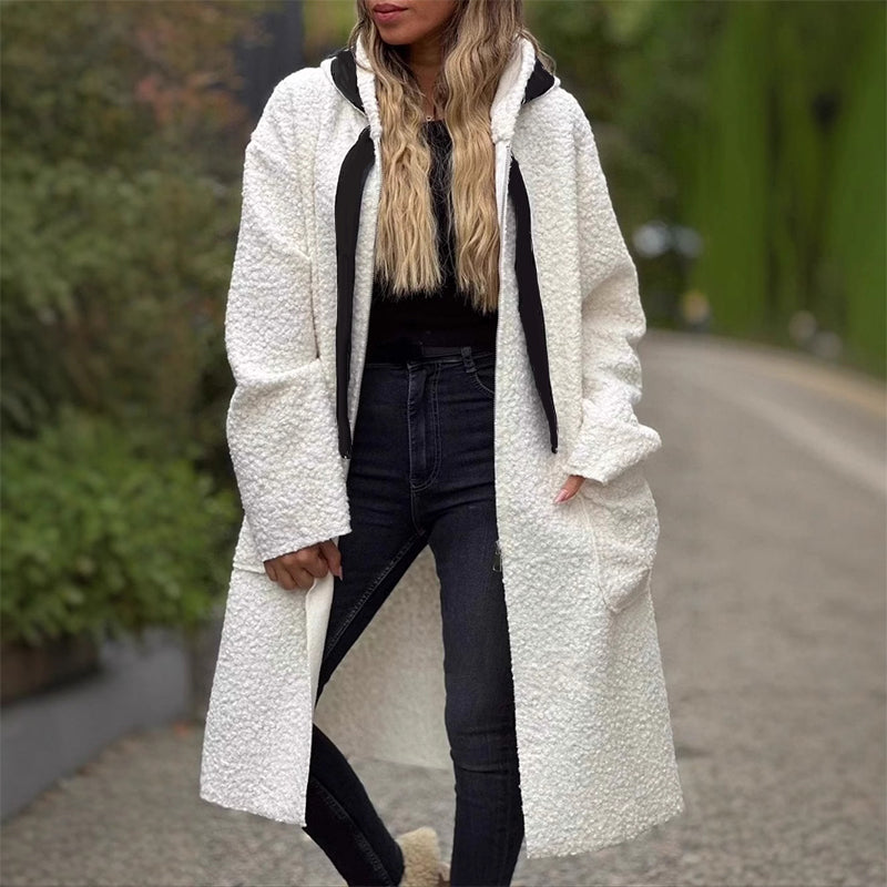 ❄️ VINTERTILBUD – 50% RABATT 🧥 Trendy Hettejakke til Dame – Varm, Myk & Praktisk med Glidelås og Lommer