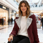 🔥 50% RABATT 🧥 Elegant & Varm Jakke med Slagkrage til Dame – Myk, Flatterende & Perfekt for Høst og Vinter