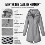 🔥 50% RABATT 🌧️ Vanntett Utendørsjakke med Hette til Dame – Lett, Praktisk & Klar for Skiftende Vær