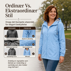 🔥 50% RABATT 🌧️ Vanntett Utendørsjakke med Hette til Dame – Lett, Praktisk & Klar for Skiftende Vær