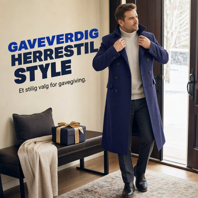 🔥 50% RABATT 🧥 Elegant Herrefrakk – Raffinert Passform, Behagelig Varme & 12 Farger