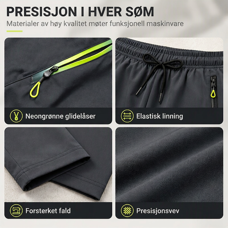Kvinners uformelle atletiske bukser med glidelommer