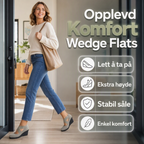 Kileformede flatsko for kvinner, pådragsvennlige og komfortable